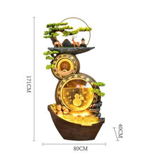 Fountain Outdoor Living Room Gourd Water Circulation Floor Rockery,Office Chinese Fountain,Outdoor Decoration Outdoor Water Fountains,4