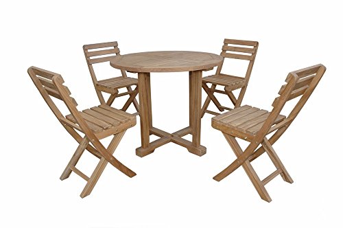 Anderson Teak Montage Alabama Bistro Furniture Set Without Cushion