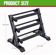 BBRUN Dumbbell Weight Sets with Rack 550 lbs Black