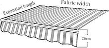 Replacement Fabric for Retractable Patio Awning (only Fabric) Sol Shade Window Window Window of The Canopy Dosel of The Waterproof Polyester Umbrella