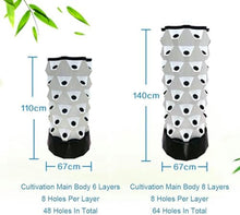 FLTRGO Hydroponics Tower, Indoor Garden Hydroponic Growing System, DIY Soilless Cultivation Garden Tower Aeroponics Growing Kit for Herbs, Fruits and Vegetables,48holes