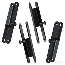 Performance Plus Carts Golf Cart Canopy Top Lowering Kit Black Steel