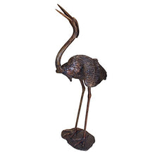 Design Toscano Grande Heron Head Low Cast Bronze Garden Statue Bronze