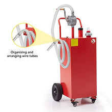 30 Gallon Gas Caddy - Portable Fuel Tank with Pump Gasoline Tank Portable Fuel Storage Tank for Boat, Car,Garden, Lawnmower, ATV