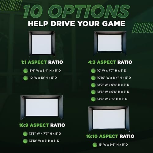The Indoor Golf Shop DIY Golf Simulator Enclosure 9x12 - Black
