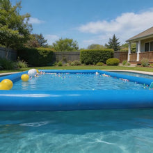 TECHTONGDA 26.2 x 26.2 x 2 ft Large Inflatable Swimming Pool