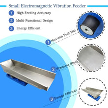 EQCOTWEA Electromagnetic Vibrating Feeder Stainless Steel GZV-8 Silver