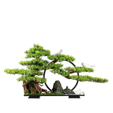 YXIANG56Q Fake Plants Artificial Bonsai Tree with Lights Circle Office Entrance Creative Decoration Bonsai Fake Tree Bonsai Tree