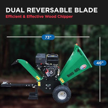 All Power America APWC9310 Woodchipper Mulcher JD Engine 15HP 420cc Shredder 5" Opening with Off-Road Tow Hitch, 5 inch, Green/Black