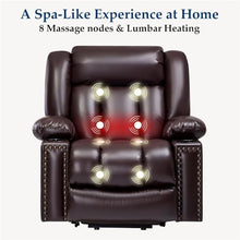 HTERWQEA Small Power Lift Recliner Chair with Massage & Heat for Elderly