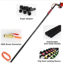 Cleaning Photovoltaic and Solar Panels, Water Fed Telescopic Brush, Window Cleaning Brush Equipment, Cleaning Photovoltaic and Solar Panels,12M Rod,35Cm Brush Head,35cmbrushhead-6M