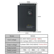 PV 380v Solar Inverter to AC 3P Converter DC400V-800V 18.5/22/30/37/45/55/75/93/110/132kw with MPPT Control Solar Pump(75KW DC400V-800V)