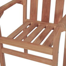 LASWWQMRF 8 Pcs Stackable Solid Teak Patio Dining Chairs with Cushions