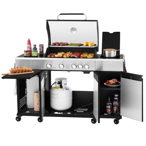 Grills House OK4004T 4-Burner Outdoor Kitchen Gas Grill Black