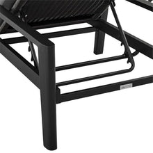 Armen Living Cayman Aluminum Outdoor Adjustable Chaise Lounge Chair in Gray