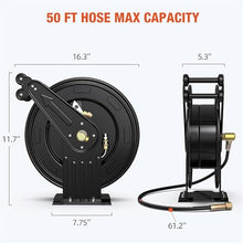 Pressure Washer Hose Reel,Adjustable Dual Arm,Easy to Use,Automatic Rewind,Wall Mountable,for Air,Oil,Water, 20M