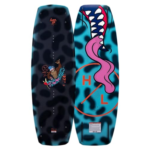 Hyperlite Murray Jr. Kids Wakeboard 120 W/Remix Bindings Black/Aqua 120cm/(4-8)