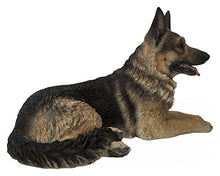 Hi-Line Gift Lying German Shepherd, Black and Brown