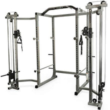 Valor Fitness Heavy Duty Power Rack - Squat Rack - Chrome Pull Up Bar and Power Cage Black