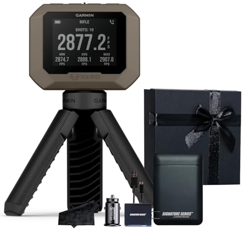 Certified Brands Garmin Xero C1 PRO Chronograph for Ballistic Projectiles with Tripod and Gift Bundle