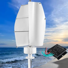 24V,10000W No Noise Low Speed Vertical Axis Wind Power Turbine Generator+220V Roof Mount Residential Home Use High Efficiency Windmill for Home/RV/Marine