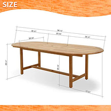 Amazonia Bergen 11-Piece Outdoor Oval Dining Set Certified Teak Light Brown