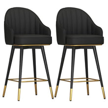 ZLyXZQG Counter Height Chairs,Comfortable Bar Stools, PU Padded, Metal Legs Kitchen Island Bar Chairs, 360° Swivel Portable High Stool for Dining Room, Counter, Nordic Style,65cm/25.6"(C,65cm/25.6")