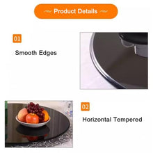 BEWEGNLNHK Round Replacement Tempered Glass Table Top Black, 17in 20in 28in 36in 40in Glass Table Top, Tempered Glass Tabletop 5/16" Thick(100cm(40in))