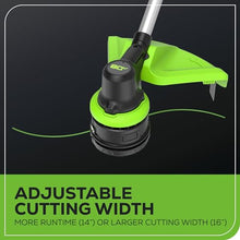 Greenworks 80V 16 in Cordless String Trimmer, 2.0 Ah Battery