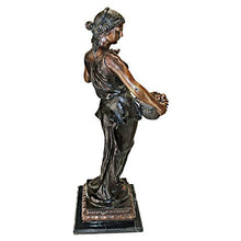 Design Toscano Woman of Nature Indoor/Outdoor Garden Statue 35 inches Tall Heirloom Cast Bronze Green Finish