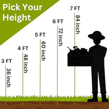 6 Ft Fiberglass Eco Friendly Garden Stakes 100 Pack (Height/Quantity Options) – Durable, Lightweight, Tomato, Tree, Strawberry, Plant, Support Fencing Stakes with Patterned Surface, Green (100, 6 Ft)