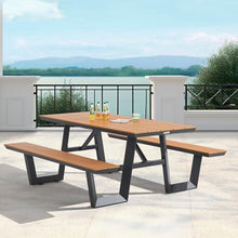 Global Industrial Urban 6'L Rectangular Picnic Table, Plastic Laminate Top