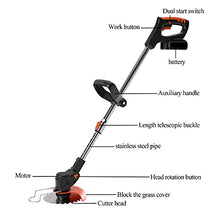 AMYYTL Electric Lawnmower Powerful 1800W Cordless Portable Rotary Lawnmower Telescopic Adjustable Lightweight Pruning Tools for Weeding Your Garden Lawn 1 Battery u