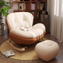 YUQKAI Shaking Chair Living Room Balcony Leisure Chair Home Bedroom Lazy Single Sofa Lunch Chair Cuddle Chair