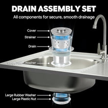 Feasto Modular Outdoor Kitchen Island with Stainless Steel Sink and Faucet