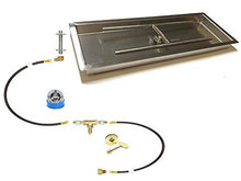 EasyFirePits Pre-Plumbed Natural Gas/Propane Fire Pit Linear Burner Pan & Full Combo Connection Kit (28.00, 20" H-Burner PAN 28X10 in)