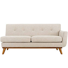 America Luxury Modern Contemporary Loveseat Sofa Fabric Beige