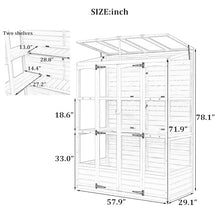ANTSKU Wood Greenhouses for Outdoors, Cold Frame Greenhouse with 4 Independent Skylights & 2 Folding Middle Shelves, Large Walk in Lean to Green House for Backyard, Garden, 58" L x 29" W x78 H, Black