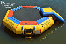 Island Hopper 10' Bounce N Splash Water Park with Bouncer Slide Yellow