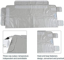 TZLGMDER 3 Zone Sauna Blanket Sauna Heating Blanket Body Shaper Personal SPA Portable Sauna Weight Loss Blanket