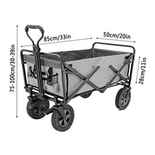 Camping Handcart, Terrain Trolley, Foldable Garden Utility Cart