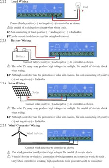 CHRISK 10000W Renewable Energy Controller Universal for Off Grid Wind Solar Hybrid Systems Hybrid Charge Controller,48v