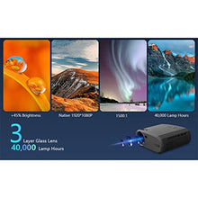 TEDILUVI V50 Portable 5g Projector Mini Smart Real 1080p Full Movie Proyector 200'' Large Screen Led Projectors