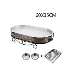 EGBHNJKL Rotisserie Barbecue Commercial Kebab Fish Seafood Grill Plate Outdoor