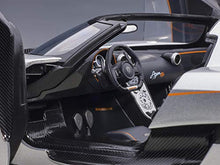 AUTOart Koenigsegg Agera RS 1/18 Model Car Moon Silver with Orange Accents