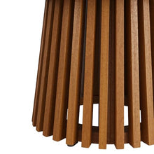 Modway Lane 31 Inch Teak Wood Outdoor Round Coffee Table in Natural – Slatted Patio Table with Pedestal Base for Patio, Balcony, Deck, Backyard, Terrace Or Sunroom