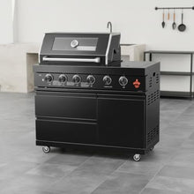 Chery Industrial 46-Inch 4-Burner Gas Grill with Side Burner, 72000 BTU