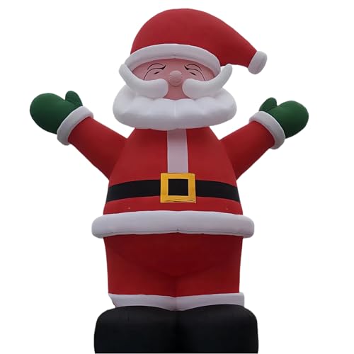 YBZCHLM Giant Christmas Inflatable Santa Claus with Gift Bag & LED Lights Red Model 2 25ft