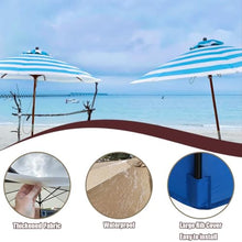 GAZOGJ Waterproof Round Patio Umbrella Replacement Canopy - Lightweight Sunshade for 6/8 Ribs Fits 6.6Ft to 13.1Ft Market Pool & Beach Umbrellas Durable Outdoor Parasol Top,Yellow-8 Ribs 400cm