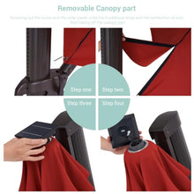 OROTLECT 132'' Lighted Cantilever Umbrella